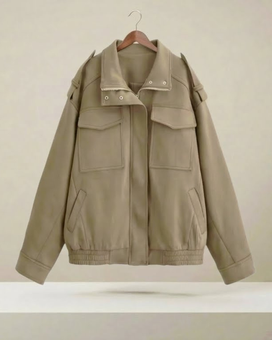 CHAQUETA ANTE MARFIL