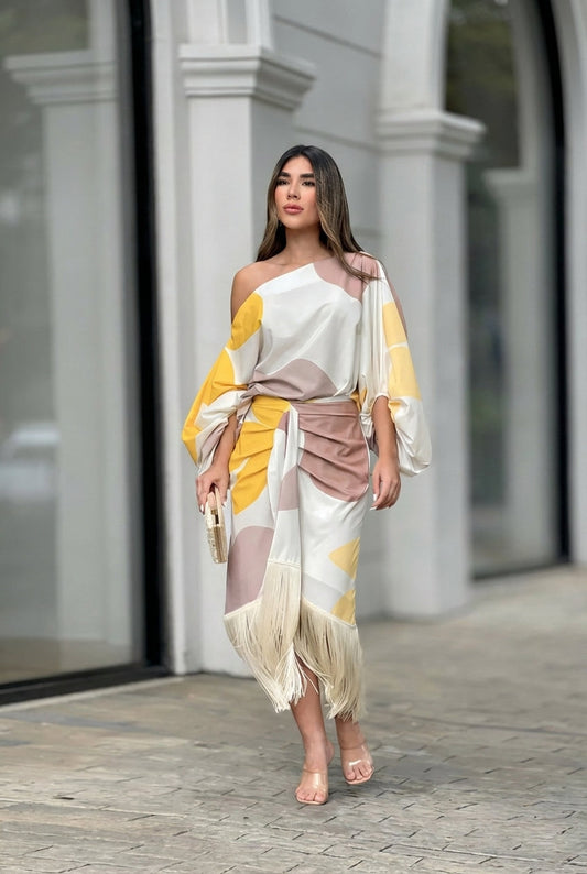 Daniela - Conjunto dos piezas con flecos