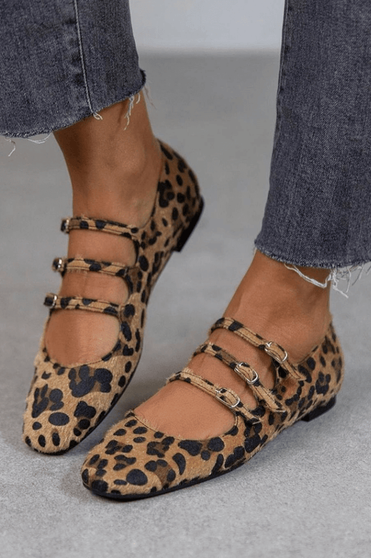 Angelie - Zapatos con estampado de leopardo