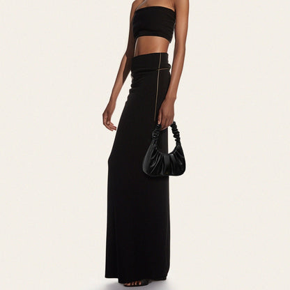 BOLSO FRUNCIDO I Piel negro