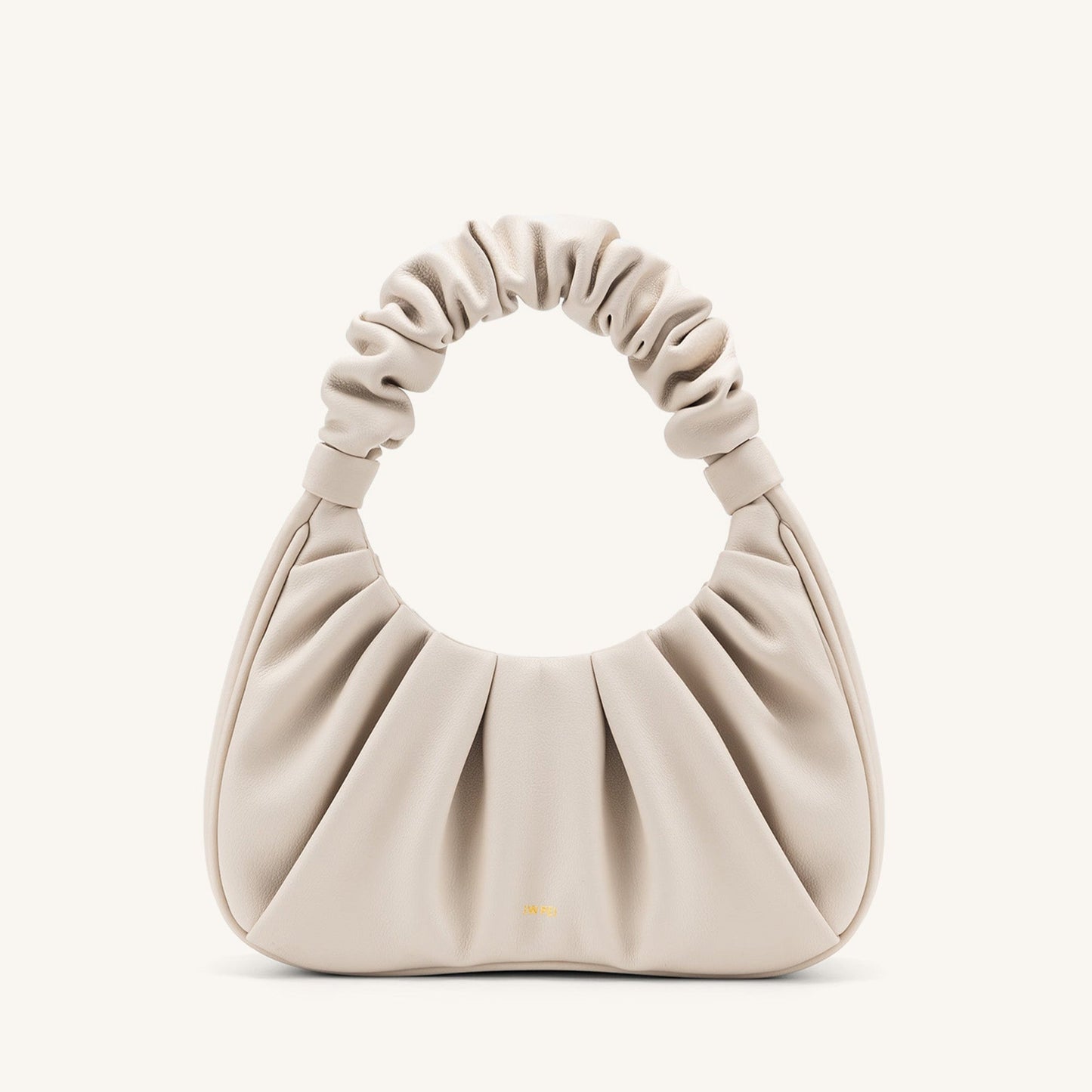 BOLSO FRUNCIDO Piel beige