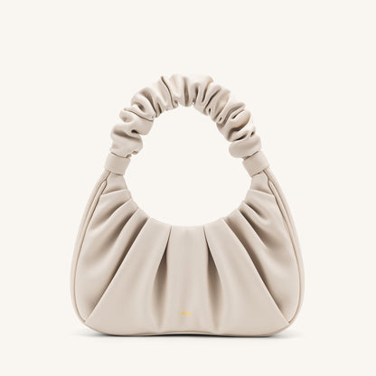 BOLSO FRUNCIDO Piel beige