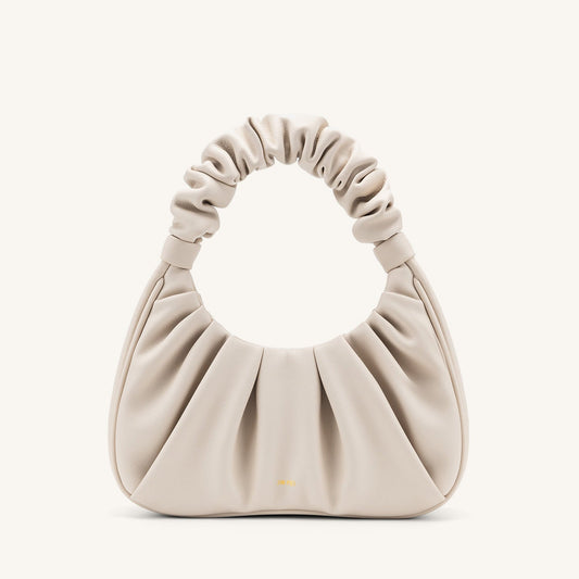 BOLSO FRUNCIDO Piel beige