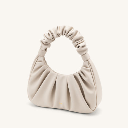 BOLSO FRUNCIDO Piel beige