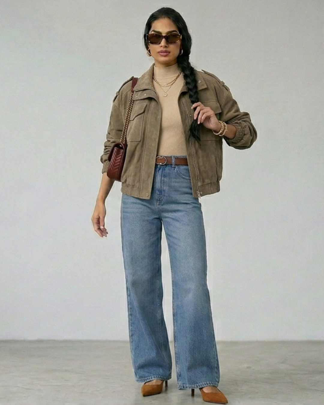 CHAQUETA ANTE MARFIL