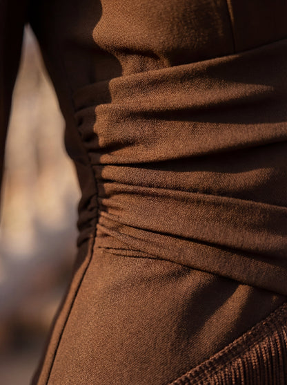 Vestido Flecos Salvia