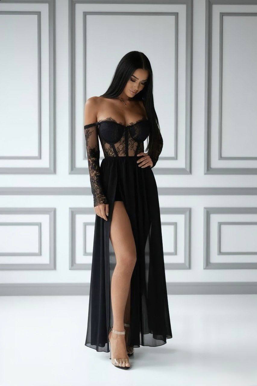 CELESTE - VESTIDO DE ENCAJE