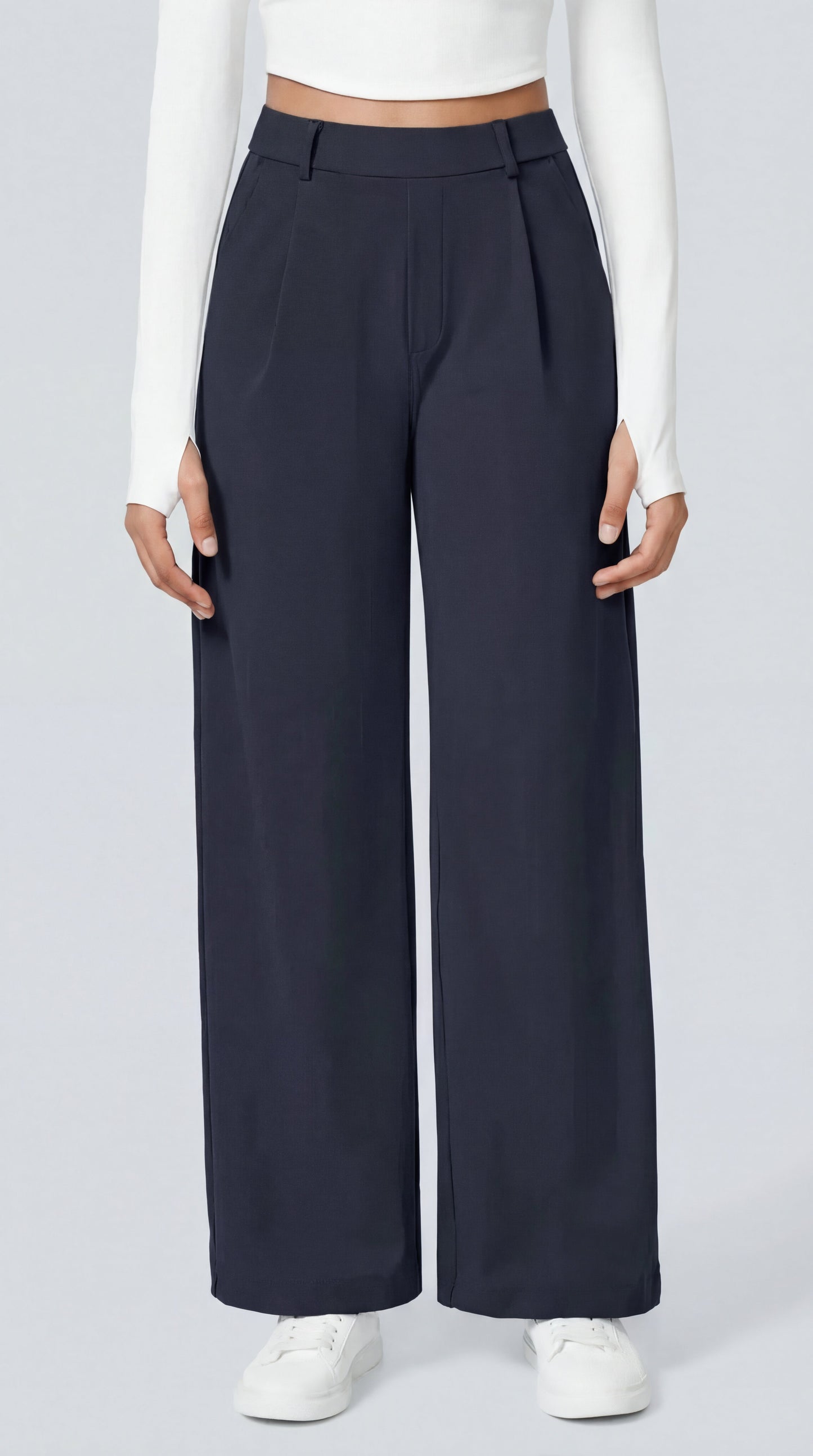 Juliana|Pantalones DayStretch de cintura alta, bolsillos y pierna recta