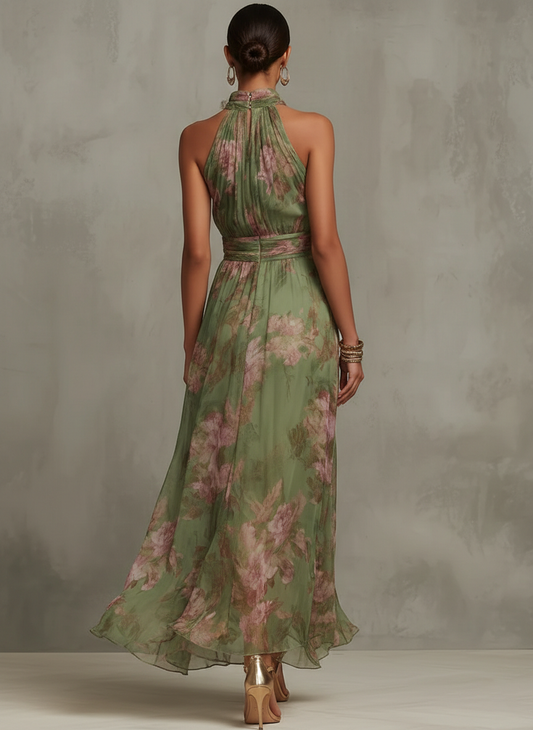AURORA | VESTIDO MAXI FLORAL VAPOROSO