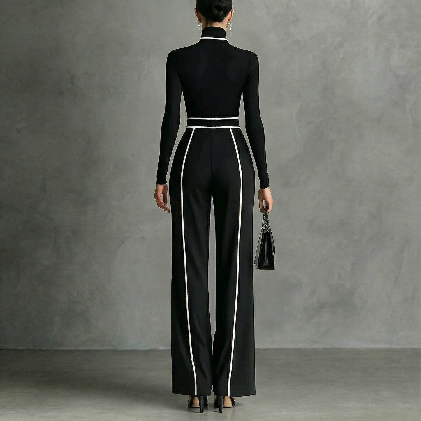 CONJUNTO PUNTO ESTRUCTURADO CON VIVOS EN CONTRASTE