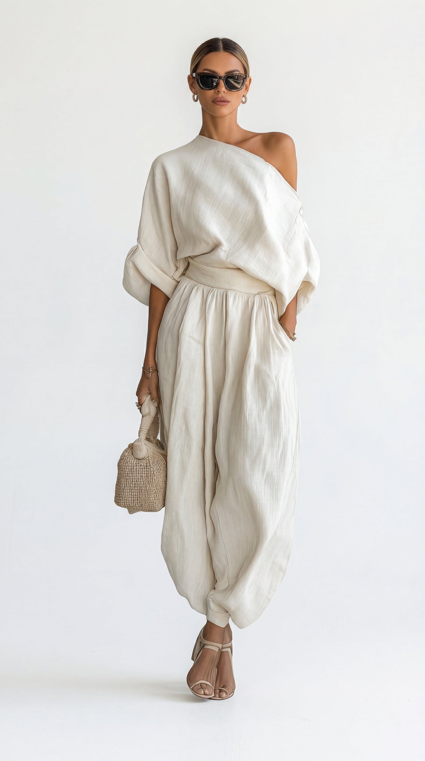 Conjunto de Lino Off-white