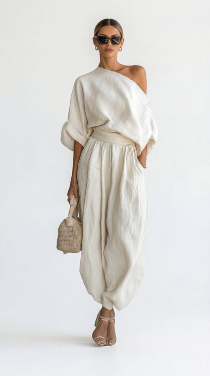 Conjunto de Lino Off-white