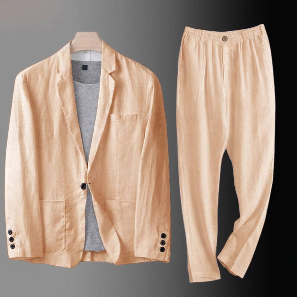 LUCAS | TRAJE DE LINO PREMIUM DE CORTE CLASICO