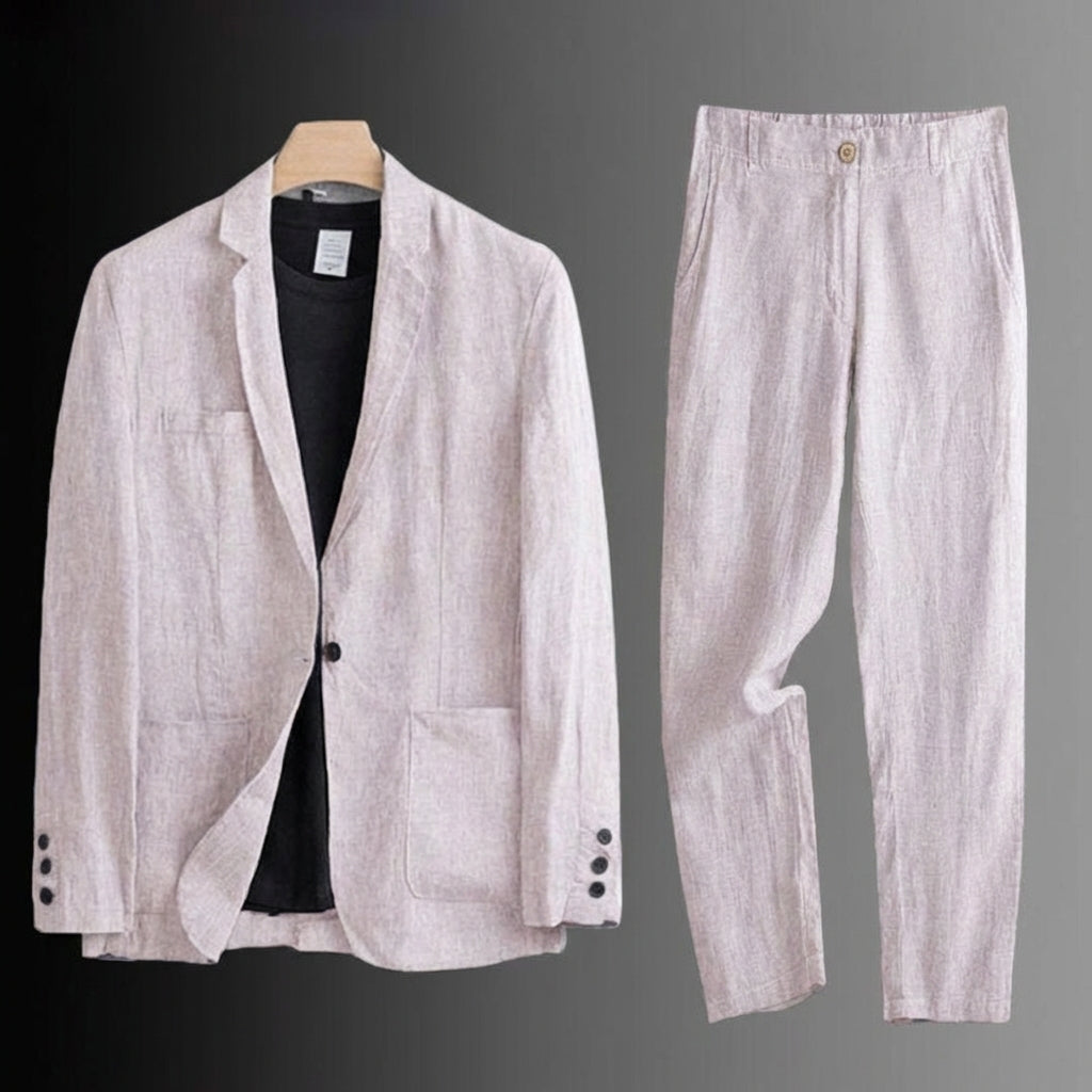 LUCAS | TRAJE DE LINO PREMIUM DE CORTE CLASICO