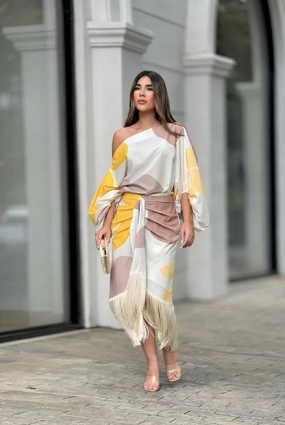 Daniela - Conjunto dos piezas con flecos