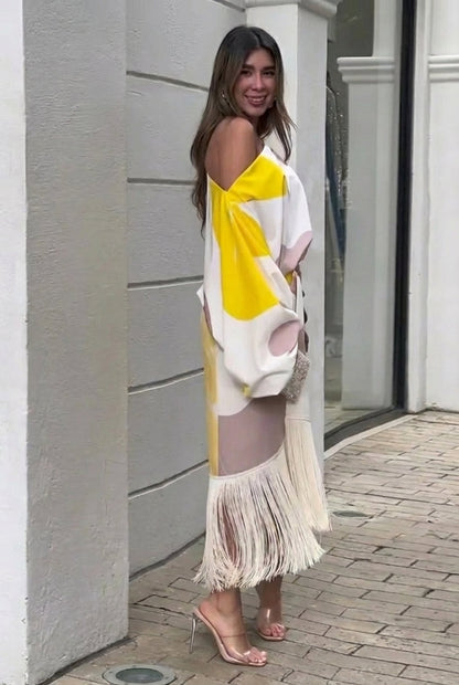 Daniela - Conjunto dos piezas con flecos