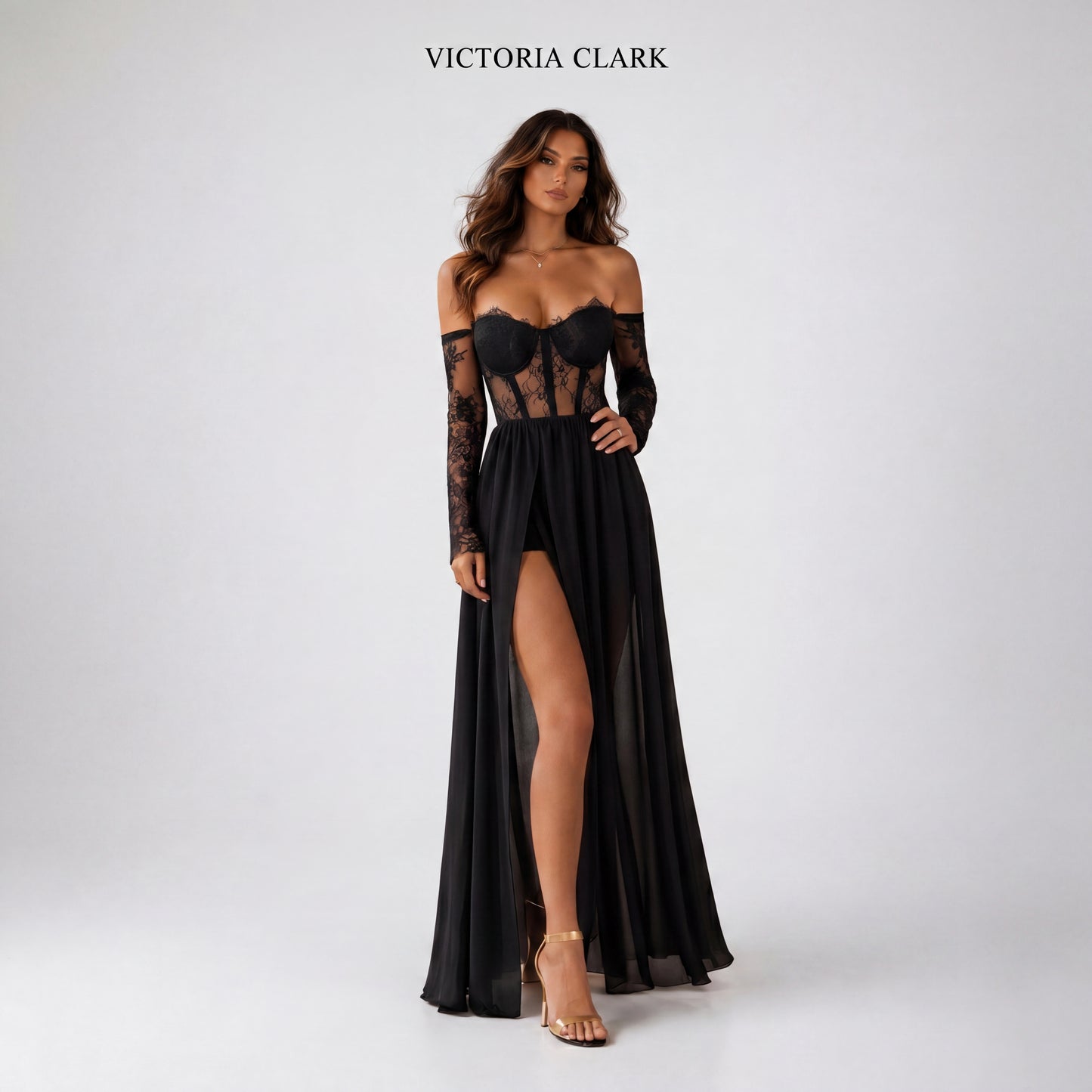 VESTIDO CELESTE